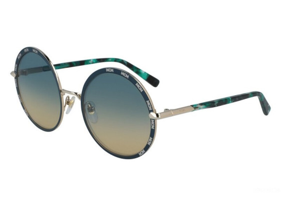 MCM MCM127S 736 Shiny Army Green/Gold/Green Gradient