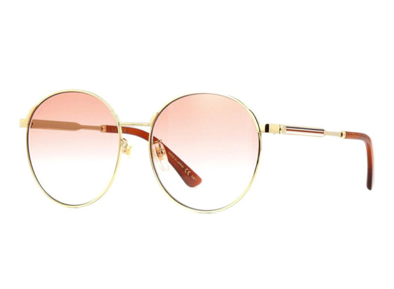 Gucci GG0206SK 004 Shiny Endura Gold/Orange Gradient