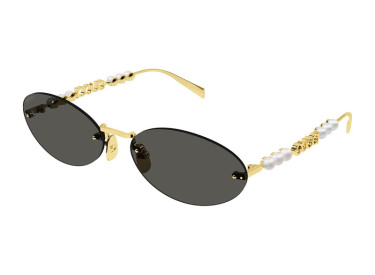Gucci GG1922S 001 Gold with White Pearl/Grey