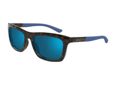 Gucci GG1735S 003 Havana/Blue with Light Silver Mirror