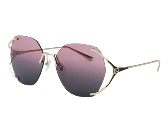Gucci GG0651S 001 Gold/Pink Green
