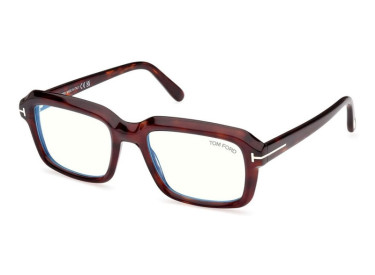 Tom Ford FT5888-B 054 Havan/Clear Blue Block Lenses 54mm