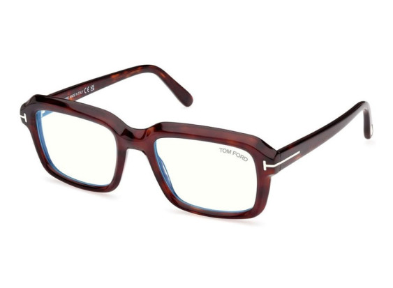 Tom Ford FT5888-B 054 Havan/Clear Blue Block Lenses 54mm
