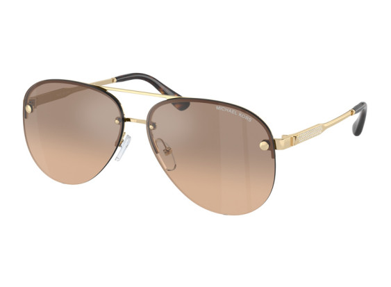 Michael Kors MK1135B 10143D Light Gold/Brown/Brown Gradient Silver Mirror