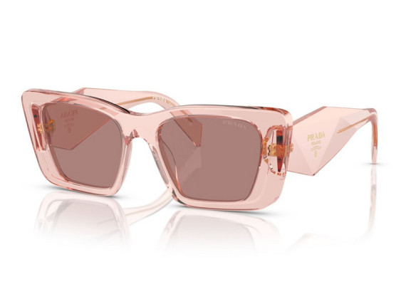 Prada PR08YS 19Q10D Transparent Peach/Light Brown