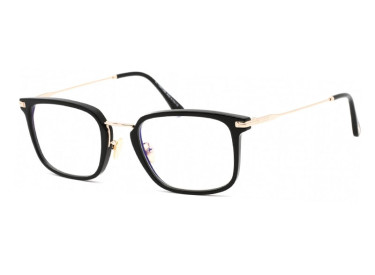 Tom Ford FT5747-D-B 001 Shiny Black/Gold/Clear Blue Light Block 54mm