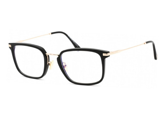 Tom Ford FT5747-D-B 001 Shiny Black/Gold/Clear Blue Light Block 54mm