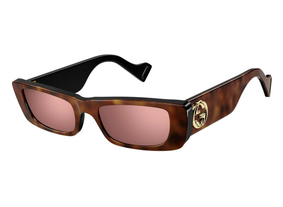 Gucci GG0516S 015 Havana/Red Mirror