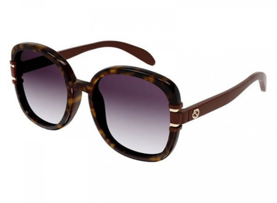 Gucci GG1068SA 004 Havana/Brown/Violet