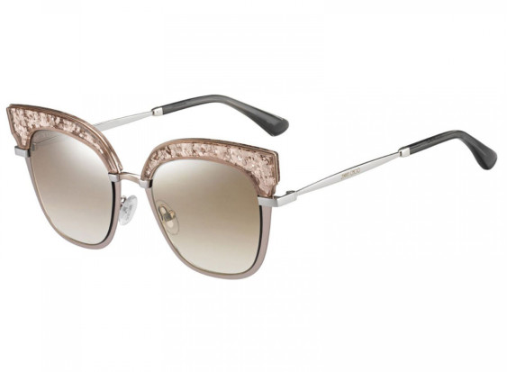 Jimmy Choo ROSY/S 68I00 Palladium Nude/Gold Mirror