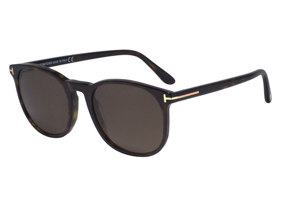 Tom Ford FT0858-F 52H Classic Dark Havana/Polarized Brown