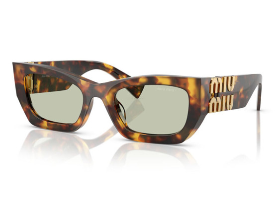 Miu Miu MU09WS 14L50O Honey Havana/Green