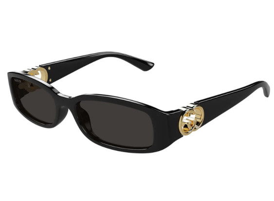 Gucci GG1661S 001 Shiny Black/Grey