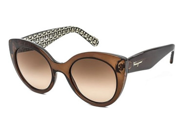 Salvatore Ferragamo SF964S 210 Transparent Brown/Brown Gradient