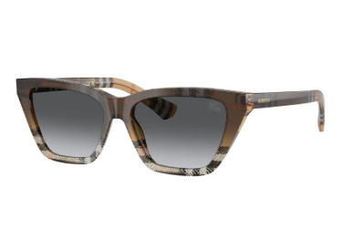 Burberry BE4468 4202T3 Sand Check/Grey Gradient Polarized