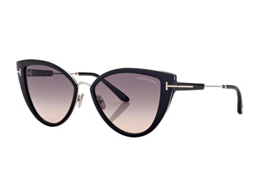 Tom Ford FT0868 01B Shiny Black/Smoke Gradient