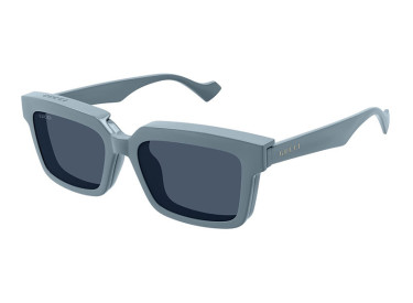 Gucci GG1543S 003 Light Blue/Transparent with Magnetic Clip-On Grey Blue