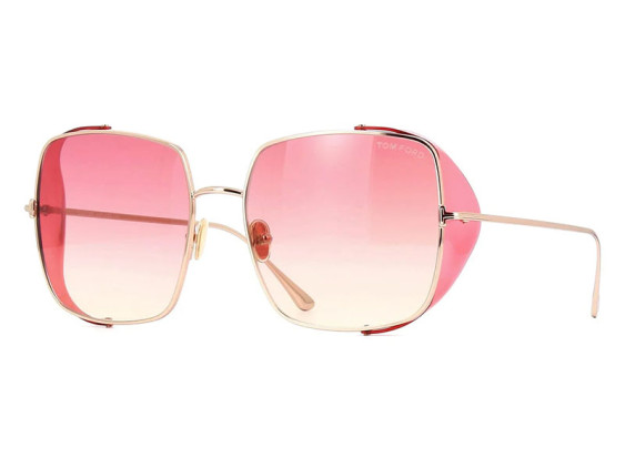 Tom Ford FT0901 28T Shiny Rose Gold/Gradient Bordeaux