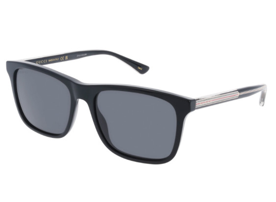 Gucci GG0381SN 006 Shiny Black/Grey