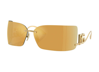 Dolce & Gabbana DG2319 02/5A Gold/Brown with Gold Mirror