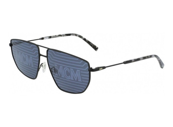 MCM MCM151S 002 Matte Black/Blue with MCM Print