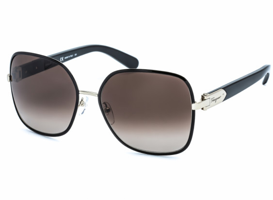 Salvatore Ferragamo SF150S 733 Light Gold/Black / Grey Gradient