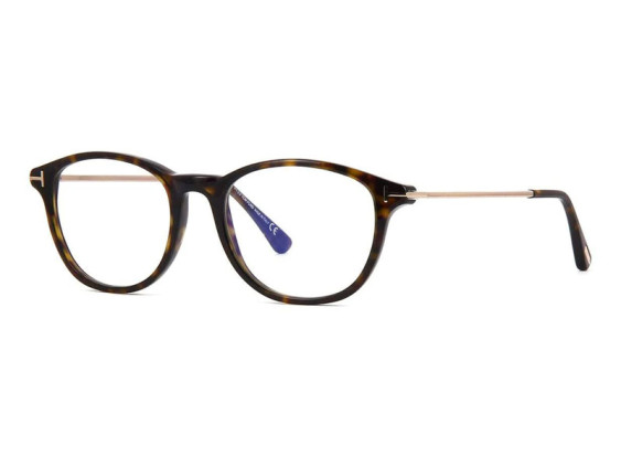 Tom Ford FT5553-B 052 Shiny Dark Havana/Shiny Rose Gold 50mm