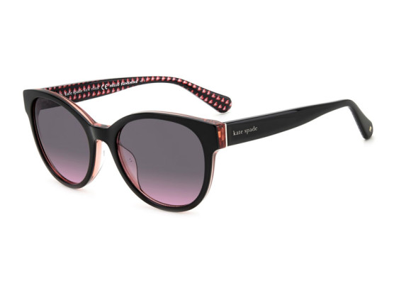 Kate Spade NATHALIE/G/S 0807 FF Black/Grey Fuchsia Gradient