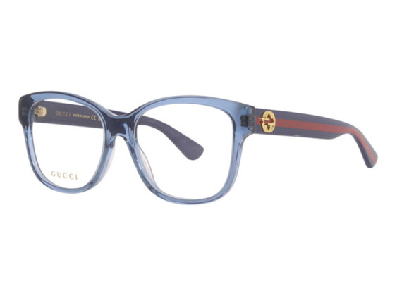 Gucci GG0038ON 012 Transparent Blue 54mm