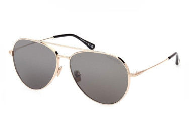 Tom Ford FT0996 28A Rose Gold/Smoke Silver Mirror