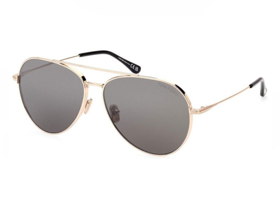 Tom Ford FT0996 28A Rose Gold/Smoke Silver Mirror