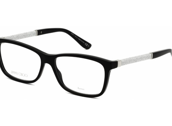 Jimmy Choo JC167 0FA3 00 Black Glitter Black 54mm