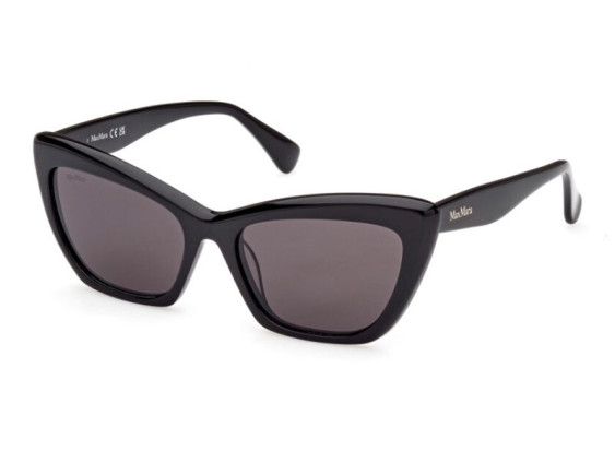 Max Mara MM0063 01A Shiny Black/Smoke