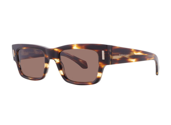 Salvatore Ferragamo SF2011S 216 Striped Brown/Brown