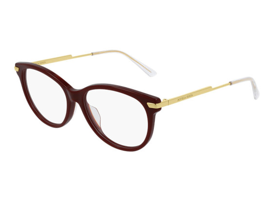 Bottega Veneta BV1039O 004 Burgundy/Gold 53mm