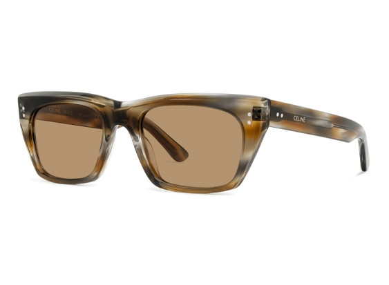 Celine CL40060F 55J Striped Blue/Brown Havana/Roviex