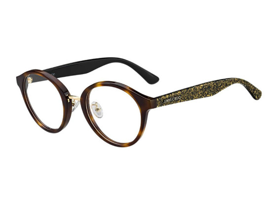 Jimmy Choo JC197/F 0OCY 00 Havana with Glitter 48mm