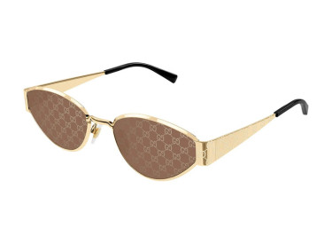 Gucci GG1853S 003 Gold/Brown with GG Pattern Mirror