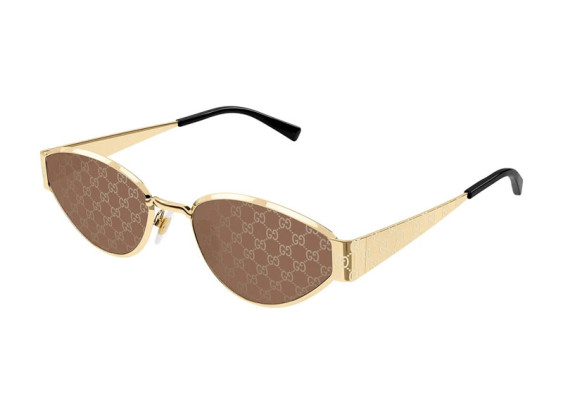 Gucci GG1853S 003 Gold/Brown with GG Pattern Mirror