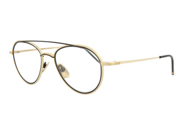 Thom Browne TB-109-A-GLD-BLK-53 Gold/Black 53mm