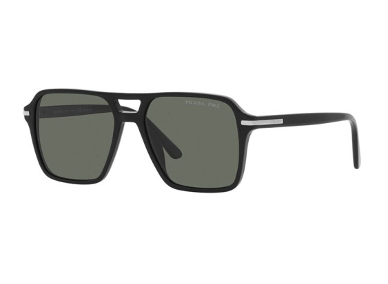 Prada PR20YS 1AB03R Black/Polarized Green