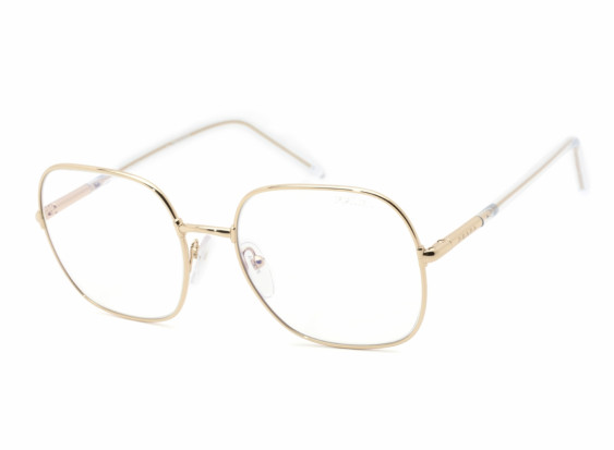 Prada PR67XS ZVN08N Pale Gold/ Clear Blue Light Block