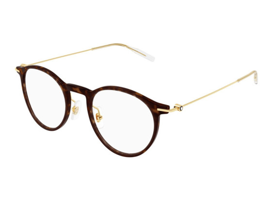 Montblanc MB0099O 007 Havana/Gold 48mm