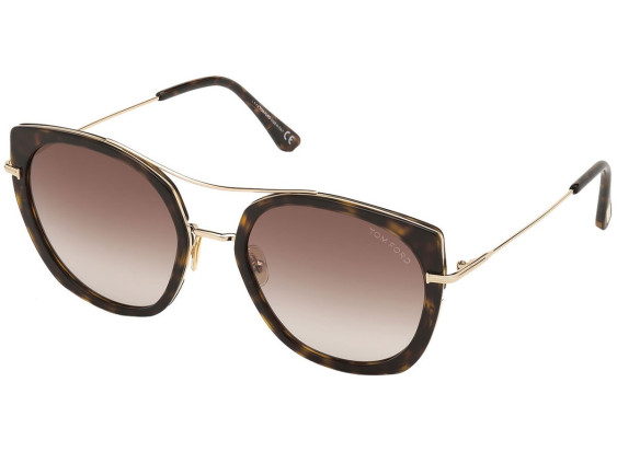 Tom Ford FT0760 52F Dark Havana / Gradient Brown