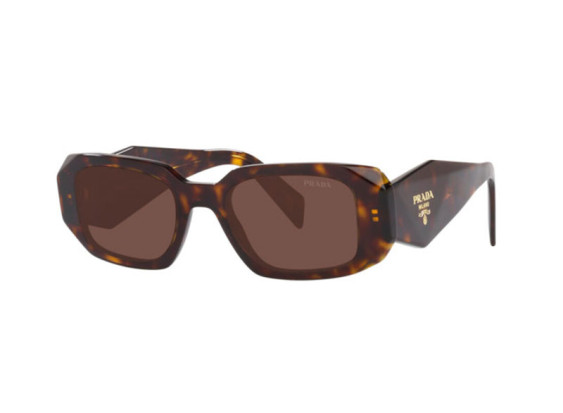 Prada PR17WS 2AU03U Havana/Brown Mirror Silver Internal Violet
