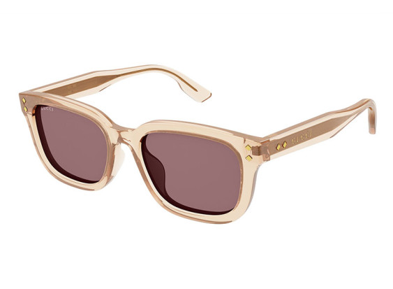 Gucci GG1605SK 004 Shiny Transparent Light Orange/Solid Brick