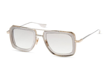 Dita DITA DUBSIGNAL DTS465-A-02 White Gold/Transparent Grey/Grey to Clear Gradient