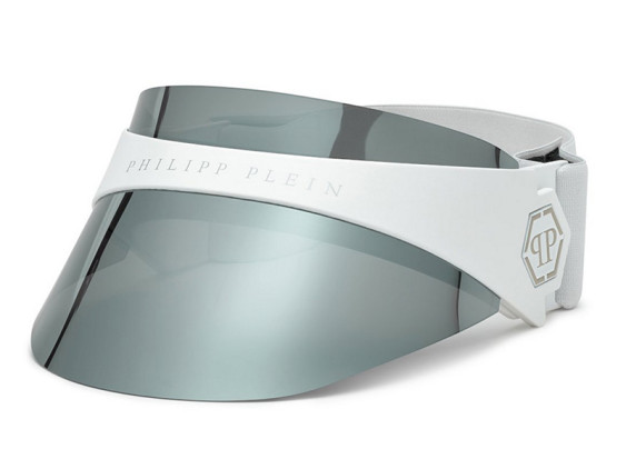 Philipp Plein SPP033S 5WWX Matte White/Silver Mirror Polarized