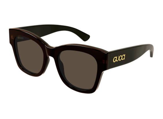 Gucci GG1789S 004 Shiny Bilayer Transparent Peach/Solid Brown/Brown