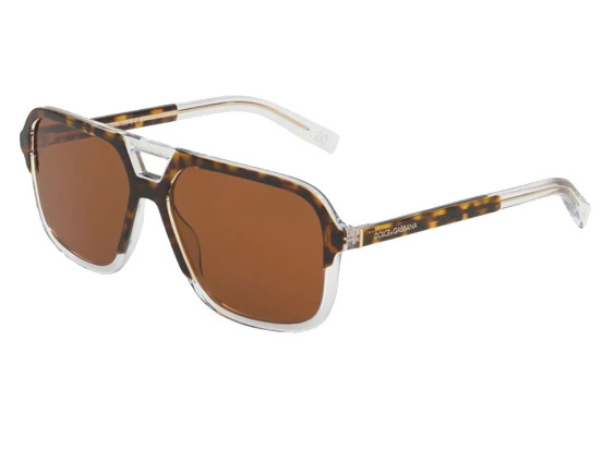 Dolce & Gabbana DG4354 757/73 Havana On Crystal/Brown